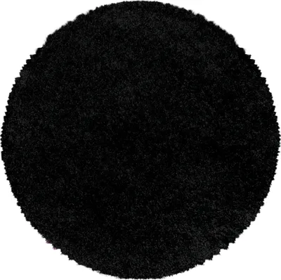 Produktbild von Teppium Hochflor Teppich Uni Einfarbig Modern Shaggy Teppich Wohnzimmer Flauschig Weich Preishammer, Grösse: 120 cm Rund