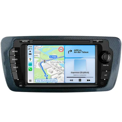 Zdjęcie produktu dla Radio samochodowe z systemem Android do Seat Ibiza IV 6J 2009-2013 Wireless CarPlay Android Auto WiFi GPS Navi RDS DSP DAB+ BT 7 cali 64 GB