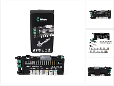 Zdjęcie produktu dla Wera Tool-Check PLUS, Stal nierdzewna, Czarny, 39 przyb.