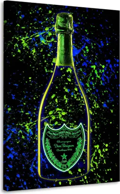 Produktbild von Wandbild Leinwandbild Flasche Pop Art: 60x90x2cm