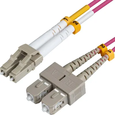 Produktbild von Microconnect FIB422001P, 1 m, OM4, LC, SC