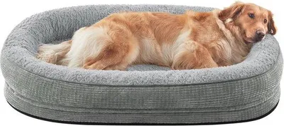 Productafbeelding van Hondenmand XXL voor Grote Honden, Wasbaar Hondenkussen Zacht en Donzig, Ademend Hondenbed Antislip Pluche Hondenmat 121x75x11cm