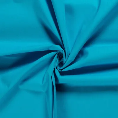 0,5 m Baumwollstoff Meterware unifarben türkis