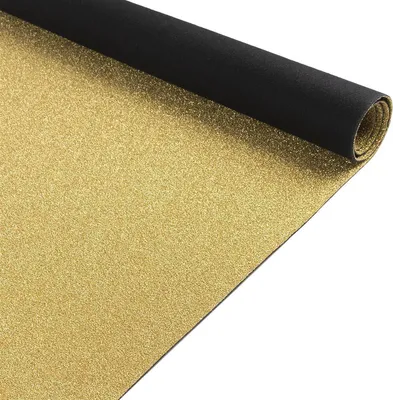 Produktbild von Primaflor Eventteppich GLIMMER - Gold - 1,00m x 3,00m - Meterware - Schwer Entflammbarer Messeteppich, Rutschfester Hochzeichtsläufer, Läufer für Hochzeiten mit Glitzereffekt