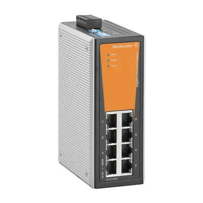 Obrázok produktu pre Weidmüller IE-SW-VL08-8GT, Kov, IP30, -10 - 60 °C, -40 - 85 °C, 52,9 mm, 105 mm