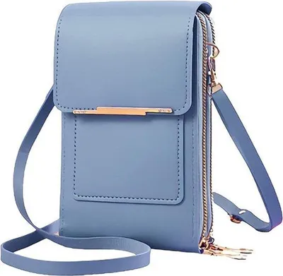 Immagine prodotto di Borsa a tracolla da donna in Finto cuoio leggera - Blu