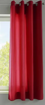 Produktbild von 1er Set Vorhänge Schal Ösen »Berlin« HxB 145x140 cm Bordeaux Blickdicht Microsatin Lichtdurchlässig Uni Matt, 20405N
