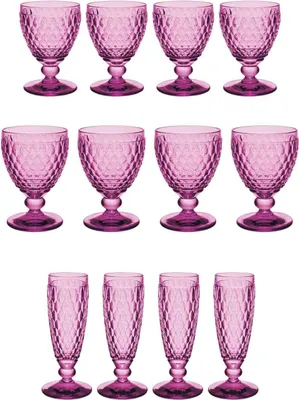 Produktbild von Villeroy & Boch Boston Coloured Weißwein- & Sektgläser Set 12er Set Berry