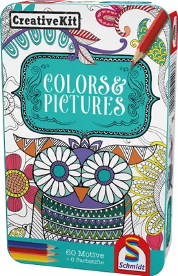 Produktbild von Schmidt Spiele Colors & Pictures, 60 Seiten, Junge/Mädchen, Bilder-Set zum Ausmalen, Buntstifte enthalten