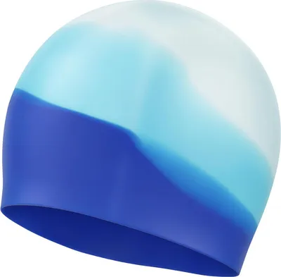 Produktbild von Badekappe, Silikon Schwimmhaube, Schwimmkappe für Damen Herren, Kinder Blau