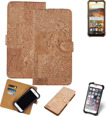 Produktbild von K-S-Trade Hülle kompatibel mit Cubot KingKong 5  Kork Handyhülle Cover  Schutzhülle TPU Case Bumper in Hellbraun, (1x)