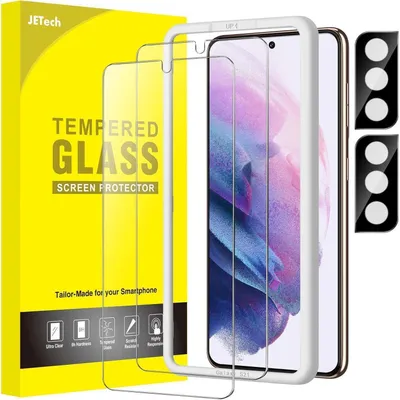 Produktbild von Schutzfolie für Samsung Galaxy S21 6,2 Zoll mit Kameraschutz, 2 Stück