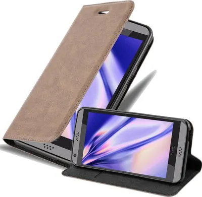 Obrázek produktu pro Cadorabo Case for HTC Desire 530 / 630 Protective Case in Brown Pouzdro na mobilní telefon s magnetickým zavíráním
