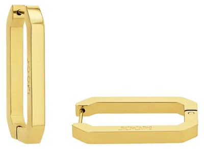 Produktbild von Joop! 2035036 Ohrringe Creolen Damen Logo Edelstahl IP Vergoldet