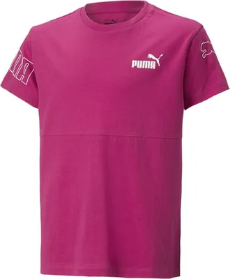 Produktbild von Puma Power Colorblock Kurzarm-t-shirt Rosa 3-4 Years Junge Rosa 3-4 Years