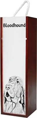 Immagine prodotto di Art-Dog Confezione regalo per bottiglia di vino – Bloodhound – con confezione regalo