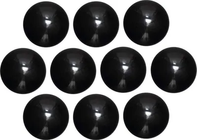 Produktbild von MAUL Magnet Kugel 10 Stück 0,6 kg Kunststoff Ferrit bruchsicher lackiert Ø 3 x 2 cm schwarz