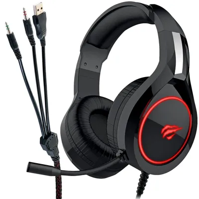 Produktbild von SCHWAIGER -GH50- Gaming Headset Over-Ear, mit eingebautem Mikrofon, Schwarz
