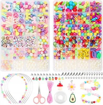 Produktbild von Modebelle Schmuckbastelset Perlen Buchstaben Armbänder DIY