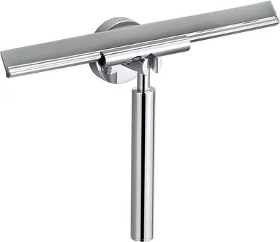 Produktbild von BOMEGA Duschabzieher Messing Chrom poliert 265x175x55 mm für Bad & WC >> zum Bohren oder Kleben