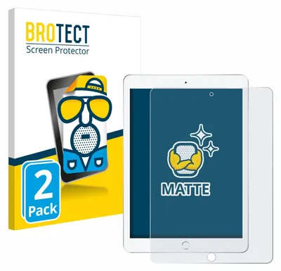 Produktbild von 2x BROTECT Schutzfolie für Apple iPad 9.7" 2018 (6. Gen.) Displayschutz Displayschutzfolie Folie Matt Entspiegelungsfolie