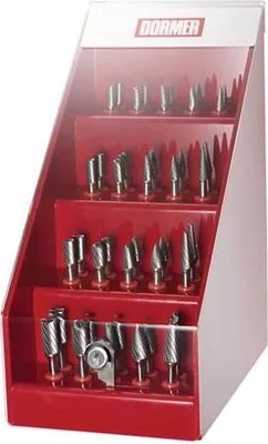 Obrázok produktu pre Sada fréz č. 1 40 ks karbidových zubov B/C/F/G/L okrúhla krabica DORMER