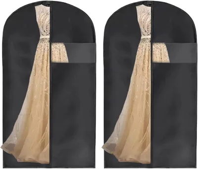 Obrázok produktu pre Obal na odevy 60 x 160 cm, 2 ks, prachotesný a vodotesný, so zipsom, na oblečenie