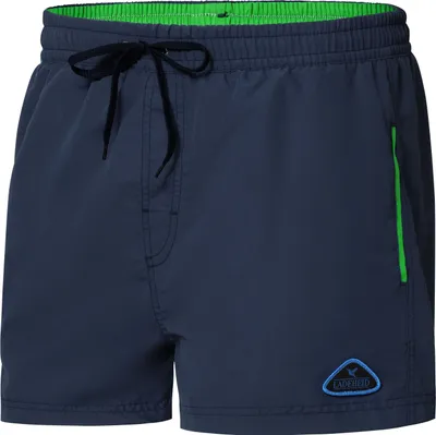 Produktbild von Ladeheid Herren Badehose Badeshorts Beachshorts Schwimmhose LAZA1001 (Marineblau Limone, 5XL)