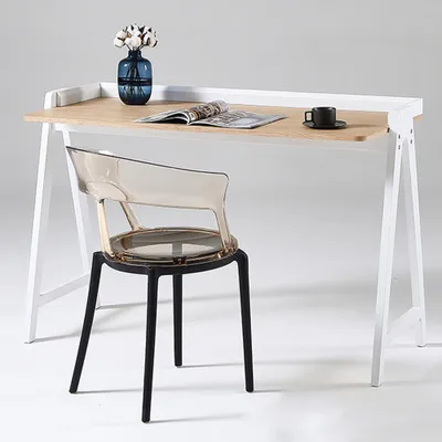 Produktbild von Vielseitiger Tisch – Schreibtisch, Computertisch, Bürotisch, Bartisch, Balkontisch – Modernes Design, Weiß 118×53×75 cm 【BDT-0063B】