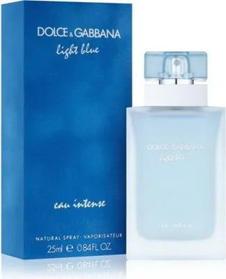 Zdjęcie produktu dla Dolce&Gabbana Light Blue Eau Intense, Kobiety, 25 ml, Butelka jednorazowa, Spray, 1 szt.