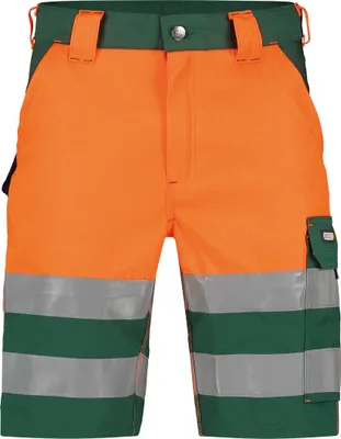 Produktbild von DASSY Warnschutz Shorts VENNA Bermuda Gr. 52 grün/orange