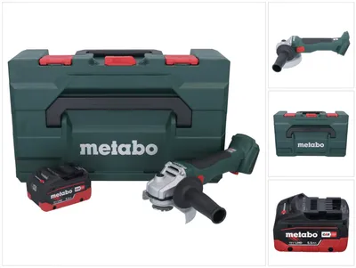 Immagine prodotto di Metabo W 18 L BL 9-125 Smerigliatrice angolare a batteria 18 V 125 mm Brushless + 1x batteria 5,5 Ah + metaBOX - senza caricabatterie