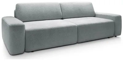 Produktbild von Selsey Baleo - 3-Sitzer Sofa mit Schlaffunktion, Chenille-Bezug, Hellgrau