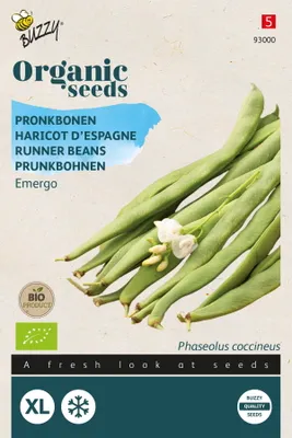 Produktbild von Buzzy Organic Pronk-Bohne Emergo -  Samen - Ca. 25 gr | Buzzy_93000