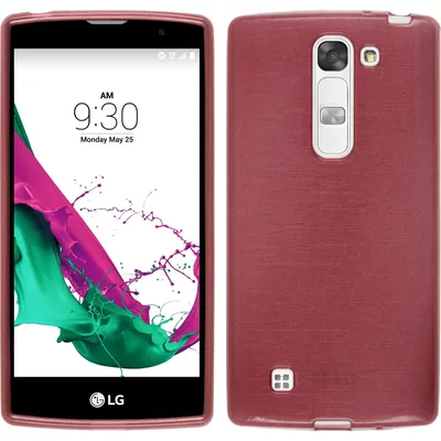 Produktbild von PhoneNatic Case kompatibel mit LG G4c - rosa Silikon Hülle brushed + 2 Schutzfolien
