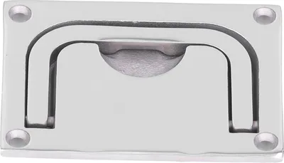 Zdjęcie produktu dla Uchwyt pokrywy pokładu Marine 316 ze stali nierdzewnej Lustrzany kwadrat (96x69mm)