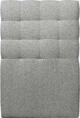 Productafbeelding van Gestoffeerde hoofdbordbekleding – Gestikt – grijze bouclé-stof – 90 cm