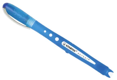 Zdjęcie produktu dla STABILO worker+ colorful, Długopis z wkładem, Niebieski, Niebieski, 0,5 mm, Oburęczny, 10 mm