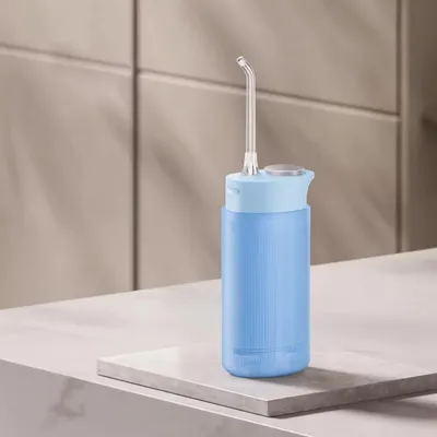 Obrázok produktu pre Elektrická ústna sprcha s veľkokapacitnou nádržkou na vodu, 4 režimy, modrá