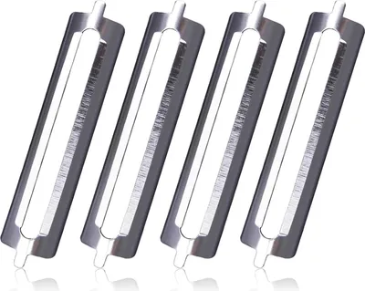 Produktbild von 4 Stück Sparschäler - Ersatzklingen - Spargelschäler - rostfreie Ersatzklingen - flach geschliffen - professioneller Schäler - Ersatzteile für Orangenschäler - Küchenaccessoires