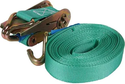 Immagine prodotto di Cinghia a cricchetto, cinghia di ancoraggio con tenditore a cricchetto e gancio, cinghia fissaggio 8 m a cricchetto, fino a 500 kg Torso Olanda
