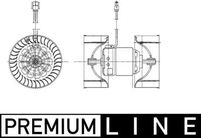 Immagine prodotto di Soffiatore interno Mahle BEHR *** PREMIUM LINE *** 139 mm (AB 55 000P) adatto per BMW