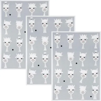 Produktbild von Kracht Geschirrtuch Bad Hair Day" 3er-Pack grau 50x70 cm"