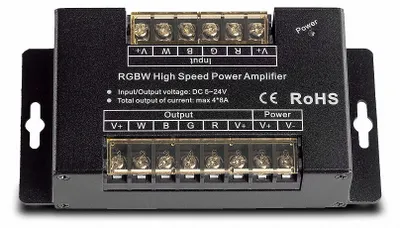 Productafbeelding van LED-signaalversterker (repeater), RGB/RGBW, 4x8A, 5-24V