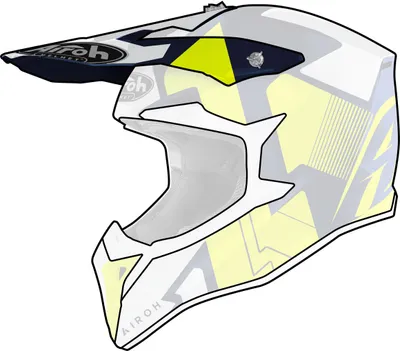 Immagine prodotto di Frontino Casco Airoh WRAAP Raze Blu Lucido