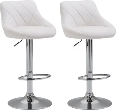 Image de lot de 2 tabourets de bar Lazio en similicuir