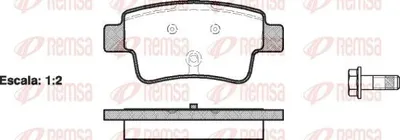 Produktbild von REMSA Bremsbeläge Satz Hinten Bremsklötze für OPEL Corsa D Schrägheck (S07) 1198.00