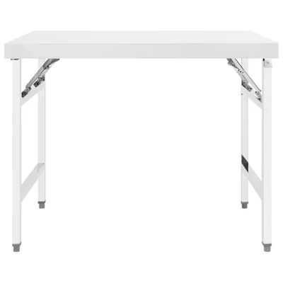 Obrázok produktu pre vidaXL Kuchynský pracovný stôl skladací 100x60x80 cm Nerezová oceľ