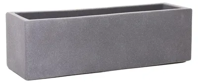 Produktbild von VIVANNO Blumenkasten Beton FLOBO Kasten, Grau matt - 60x18x18 cm