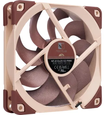 Obrázok produktu pre Noctua NF-A12x25 G2 PWM, Ventilátor, 12 cm, 1800 ot/min, 107,3 m³/h, Béžová